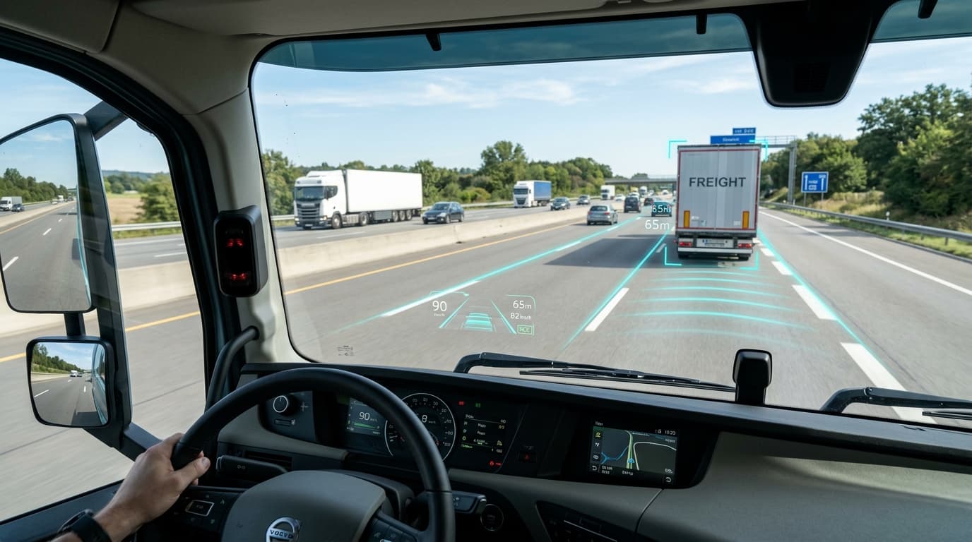 AIS 184 Commercial Truck Cabin Windshield with Optical ADAS HUD